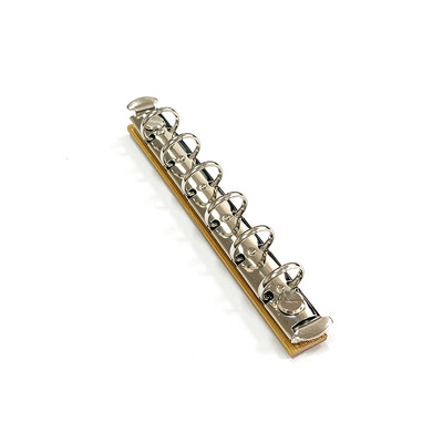 A7 eemaldatava pandlaga lahtiste lehtedega köitmisriba bambusest tagapaneeliga 6 auguga metallist rõngasköiteklambrid käsiraamatu albumi märkmiku jaoks