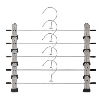 5 tk metallist pükste nagid tuulekindlad mitmeotstarbelised seelikuriiulid riiete kuivatamiseks püksid riidekapi klamber Libisemisvastane riidepuu