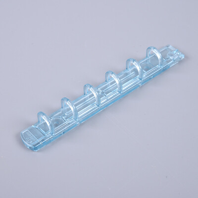 2 бр. Класьор с 6 дупки A7, цветни пластмасови пръстени за подвързване с щипки, Класьори с 6 дупки за канцеларски материали за бележник Пръстени за планиране на бюджета