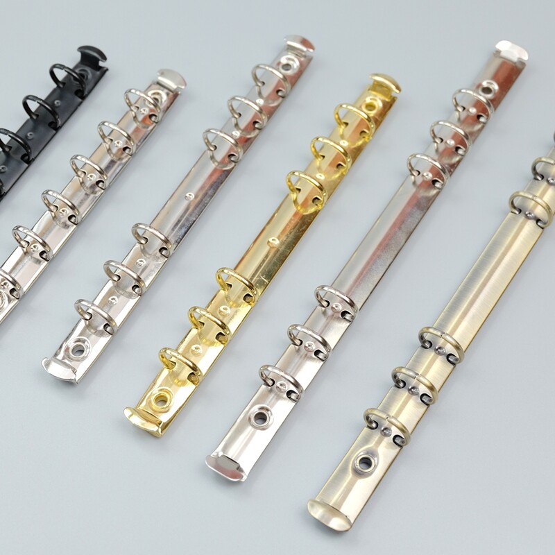 6 rõngast 1,5 cm läbimõõduga metallist spiraalköitja lahtiste lehtedega klamber A5A6/A7 sülearvuti DIY köitja tarvikud