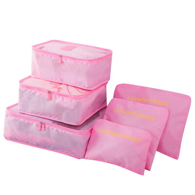 6 TK reisihoiukoti komplekt riiete jaoks Korralik Korraldaja Riidekapp Kohver kott Reisikorraldaja kott kohver Kingad pakkimine kuubikott