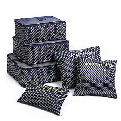 6 TK reisihoiukoti komplekt riiete jaoks Korralik Korraldaja Riidekapp Kohver kott Reisikorraldaja kott kohver Kingad pakkimine kuubikott