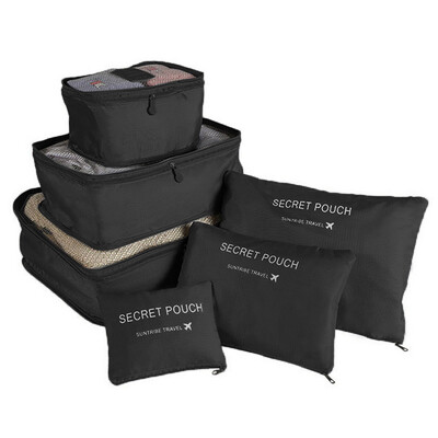 6 TK reisihoiukoti komplekt riiete jaoks Korralik Korraldaja Riidekapp Kohver kott Reisikorraldaja kott kohver Kingad pakkimine kuubikott