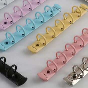 2 τεμ. Α8 15mm 20mm Mini Metal Binder M5 Notebook 5 Holes Small Rings Clip With Bids Loose-leaf Binding Hardware Accessories