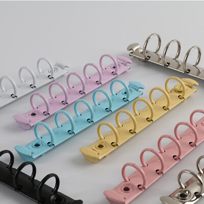 2 τεμ. Α8 15mm 20mm Mini Metal Binder M5 Notebook 5 Holes Small Rings Clip With Bids Loose-leaf Binding Hardware Accessories