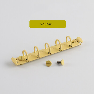 2vnt A8 15mm 20mm mini metalinis segtuvas M5 nešiojamasis kompiuteris su 5 skylutėmis mažų žiedų segtukas su varžtais Laisvų lapų įrišimo aparatūros priedai