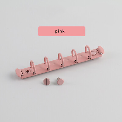 2vnt A8 15mm 20mm mini metalinis segtuvas M5 nešiojamasis kompiuteris su 5 skylutėmis mažų žiedų segtukas su varžtais Laisvų lapų įrišimo aparatūros priedai