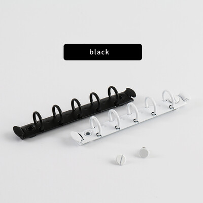 2vnt A8 15mm 20mm mini metalinis segtuvas M5 nešiojamasis kompiuteris su 5 skylutėmis mažų žiedų segtukas su varžtais Laisvų lapų įrišimo aparatūros priedai