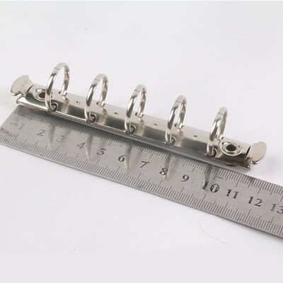 2vnt A8 15mm 20mm mini metalinis segtuvas M5 nešiojamasis kompiuteris su 5 skylutėmis mažų žiedų segtukas su varžtais Laisvų lapų įrišimo aparatūros priedai