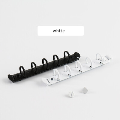 2vnt A8 15mm 20mm mini metalinis segtuvas M5 nešiojamasis kompiuteris su 5 skylutėmis mažų žiedų segtukas su varžtais Laisvų lapų įrišimo aparatūros priedai