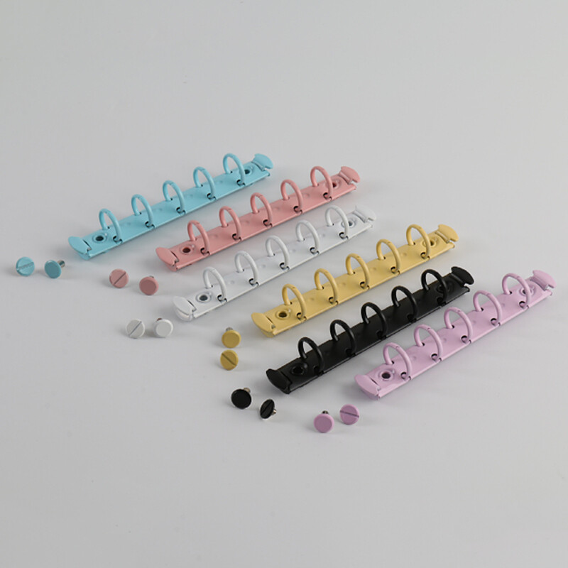 2 buc. A8 15mm 20mm Mini Liant metalic M5 Notebook 5 găuri Clip inele mici cu șuruburi Accesorii hardware pentru legare cu foi libere