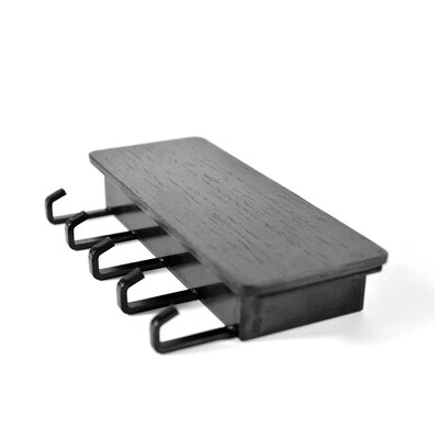 Seinale riputatav bambusest võtmehoidja Seinahoidik Ristkülikukujuline võtmehoidja konksud Mantlikonksud Kodukaunistuse riidepuu