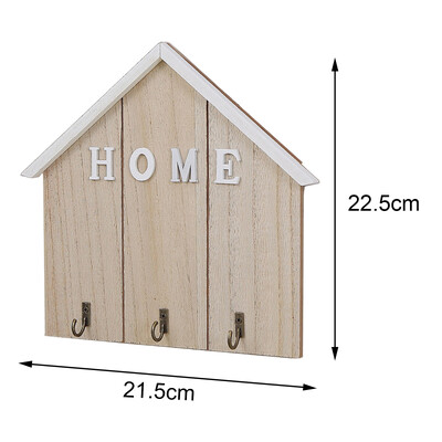 Ξύλινος γάντζος τοίχου Βάση κλειδιού αποθήκευσης κρεμάστρας κρεμάστρας Διακοσμητικός οργανωτής για είσοδο στο διάδρομο