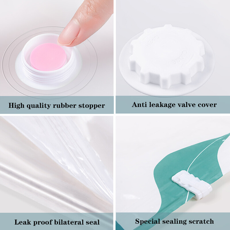 Korduvkasutatavad vaakum-hoiukotid reisimiseks Kompressioon Ruumi säästev reisimine Kodukasutus Riided Padjad Tekid Tekid Voodipesu