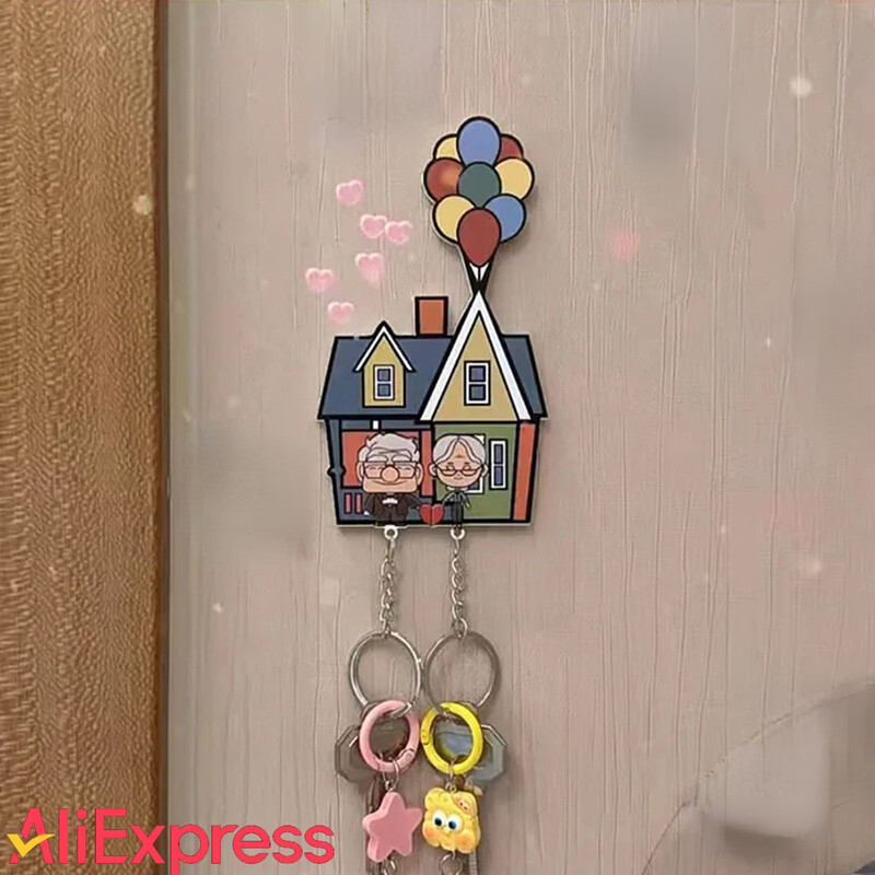 Nauja pora raktų laikiklio sienelė, apsauganti nuo praradimo raktų pakabukas meilužio raktų pakabukas namų dekoras Šaldytuvo lipdukų laikymo dekoras mergaitei, dovana