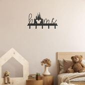 Metallist loomingulised võtmehoidjad, seinale kinnitatavad riidepuud, konksud, majapidamises kasutatavad mitmeotstarbelised riidekott Võtmekonksud seinakaunistuste riidenagi