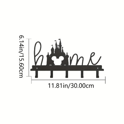 Metallist loomingulised võtmehoidjad, seinale kinnitatavad riidepuud, konksud, majapidamises kasutatavad mitmeotstarbelised riidekott Võtmekonksud seinakaunistuste riidenagi