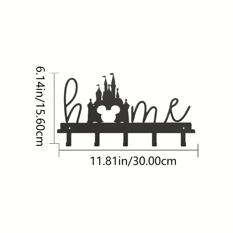 Metallist loomingulised võtmehoidjad, seinale kinnitatavad riidepuud, konksud, majapidamises kasutatavad mitmeotstarbelised riidekott Võtmekonksud seinakaunistuste riidenagi