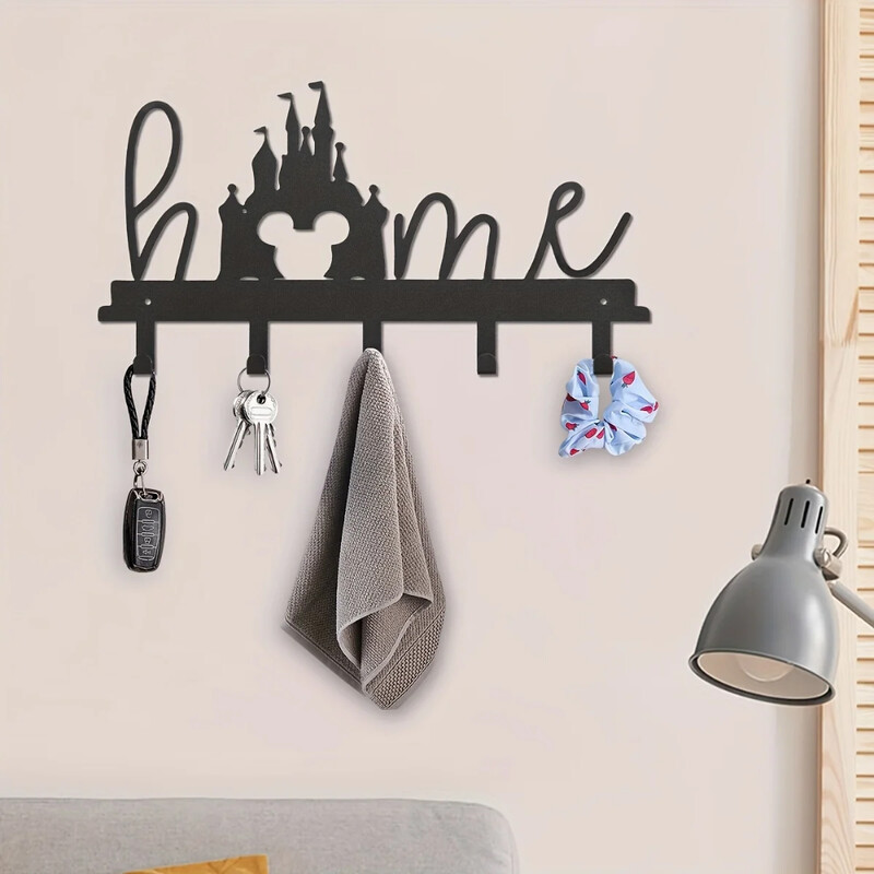 Metallist loomingulised võtmehoidjad, seinale kinnitatavad riidepuud, konksud, majapidamises kasutatavad mitmeotstarbelised riidekott Võtmekonksud seinakaunistuste riidenagi