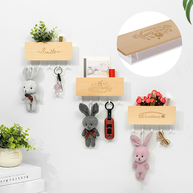Vintage Graveeringuga võtmehoidja Kodu Aksessuaarid Seinariiul Korraldus Hoiukarp Riiulid Ruumikorraldaja Kodukaunistuse konksud
