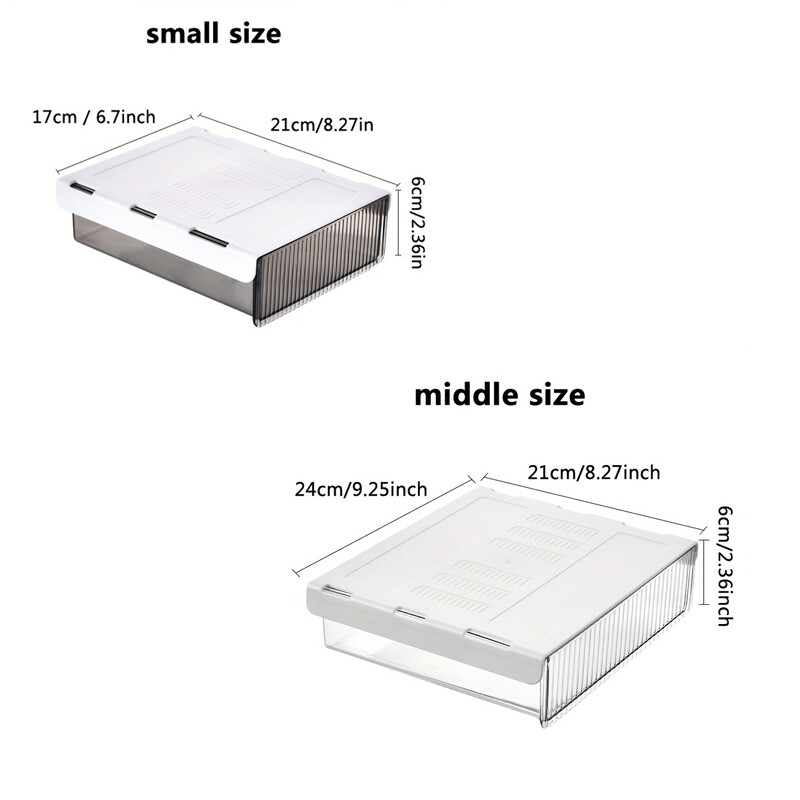 1 самозалепващ скрит органайзер за чекмеджета за офис, класна стая, шкаф, гардероб и място за съхранение