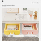 Ένα τρίχρωμο προαιρετικό κάτω από το γραφείο χωρίς διάτρηση Κουτί αποθήκευσης μακιγιάζ Υπνοδωμάτιο συρταριέρα Επιτραπέζιο συρτάρι επιστολόχαρτου στον κοιτώνα