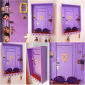 Sõprade võtmehoidja Monica uksehoidja Armas kodukink telesaadete armastajatele Korraldaja riiul postihoidja seinale