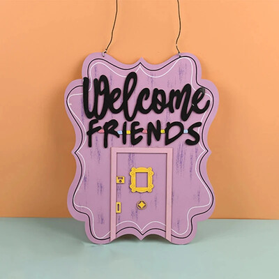 Sõprade võtmehoidja Monica uksehoidja Armas kodukink telesaadete armastajatele Korraldaja riiul postihoidja seinale