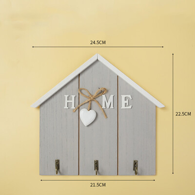 Põhjamaade veranda võtmekonks puidust loominguline seinahoidik Multifunktsionaalne seinale kinnitatav võtmehoidja