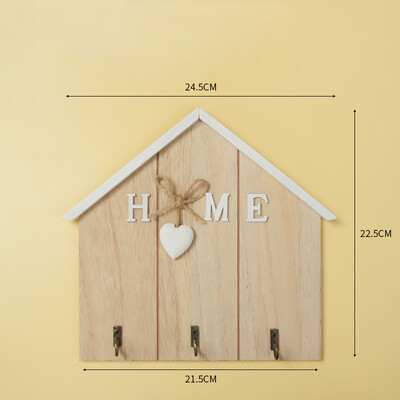 Põhjamaade veranda võtmekonks puidust loominguline seinahoidik Multifunktsionaalne seinale kinnitatav võtmehoidja