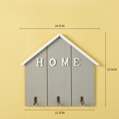 Põhjamaade veranda võtmekonks puidust loominguline seinahoidik Multifunktsionaalne seinale kinnitatav võtmehoidja