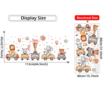 Акварел Сладки бебета Животни Автомобили Балони Звезди Стикери за стена за детска стая Стая за игра Домашни декоративни стикери Начало Декор PVC