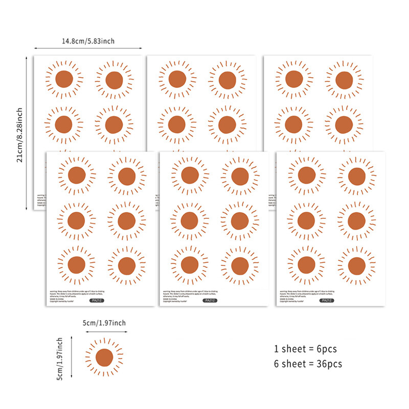 Boho Hearts loominguline seinakleebis lastele Beebitüdrukute Poistetuba Lastetoa seinakunsti kleebised Vinüülist seinamaaling Lastele Magamistoa sisekujundus