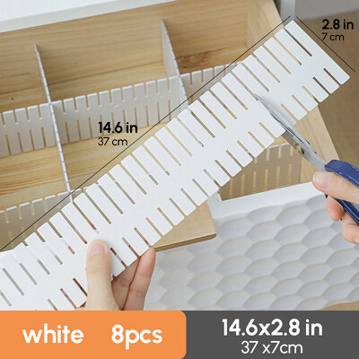 8 τμχ Πλαστικό συρτάρι διαχωριστικό διαχωριστικό διαχωριστικό αποθήκευσης Organizer Εσώρουχα Κάλτσες μακιγιάζ Clapboard Συνδυάστε ελεύθερα το διαμέρισμα DIY