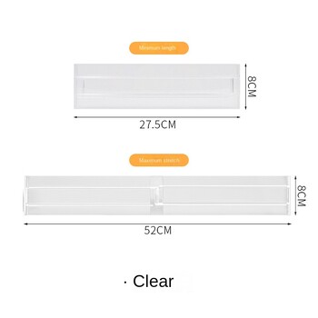 1Pcs Clear Drawer Dividers Organizer Ρυθμιζόμενο ντουλάπι αποθήκευσης ρούχων Organizer Συρτάρια Separators Organizer συρταριών κουζίνας