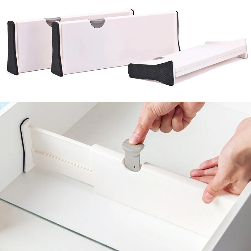 Διαιρέτη συρταριών Επεκτάσιμα ρυθμιζόμενα διαχωριστικά Συρτάρι Organizer Ντουλάπα Ρούχα γραφείου Κουζίνα Συρτάρι χωρισμική βάση