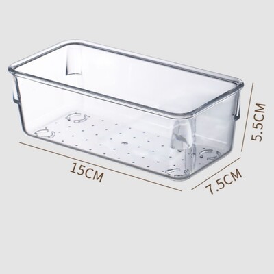 Läbipaistvast plastikust sahtlite organiseerijad lauajagajad prügikastid Kodu kummut Kontor Köök Sahtlite eraldaja Meik Ehted Organisatsioon Gadg