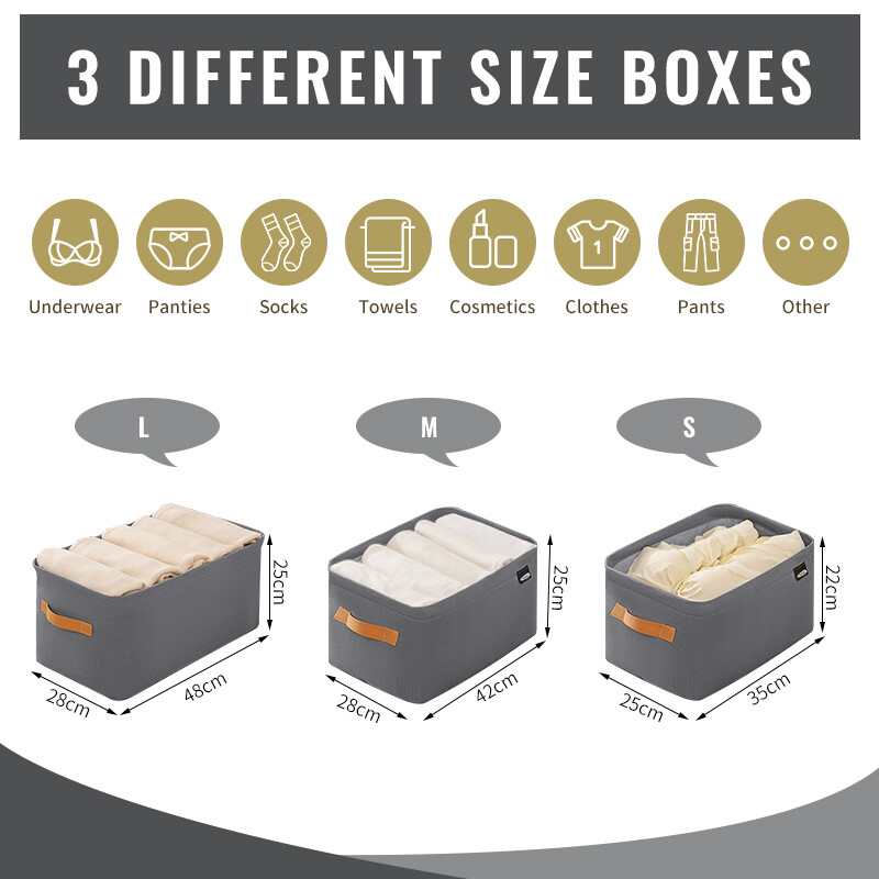1 бр. Сгъваема кутия за съхранение на панталони Гардероб Организатори за дрехи Регулируеми кутии за чекмеджета Разделител Бельо Сутиени Гардеробни организации