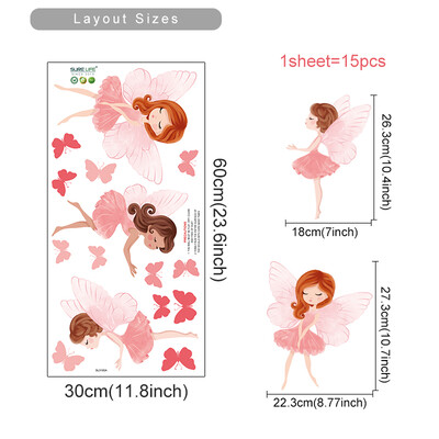 Multikas armas haldjas seene majataime seinakleebis Lillepäkapikud Seinakleebised lastetoale Beebitüdruku lasteaiatoa magamistoa sisekujundus