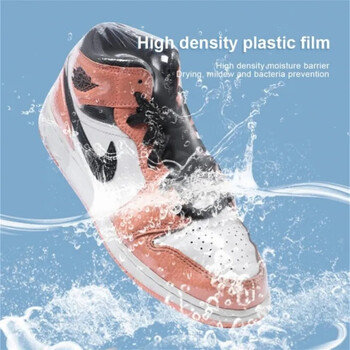 10 τμχ PVC Heat Shrink Wrap PVC Heat shrinkable φιλμ Άοσμες Clear PVC Heat Shrink Bags for Sneaker, Books Large Shoes Protector