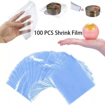 10 τμχ PVC Heat Shrink Wrap PVC Heat shrinkable φιλμ Άοσμες Clear PVC Heat Shrink Bags for Sneaker, Books Large Shoes Protector