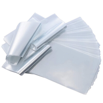 10 vnt PVC termiškai susitraukianti plėvelė PVC termiškai susitraukianti plėvelė bekvapė skaidri PVC termiškai susitraukiantys krepšiai sportbačiams, knygoms, dideliems batų apsaugai