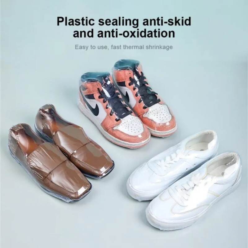 10 tk PVC termokahanev ümbris PVC termokahanev kile lõhnatu läbipaistev PVC termokahanevad kotid tossudele, raamatutele suurte jalanõude kaitse