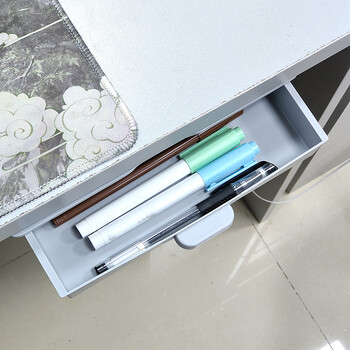 Under Desk Storage Box Αόρατο συρτάρι Γραφείο Κάτω Επικόλληση Τύπος Φινιρίσματος Κουτί Dtudent Dtudent Desktop Creative Dtationery Box