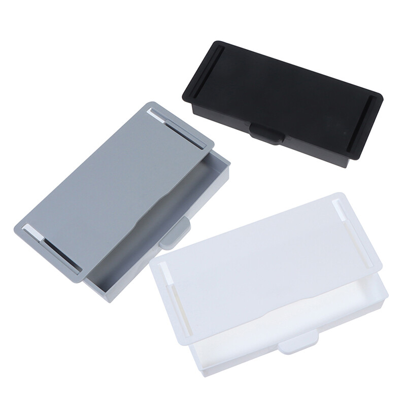 Под бюро Кутия за съхранение Невидимо чекмедже Дъно на бюро Кутия тип паста Кутия за довършителни работи Dtudent Dormitory Desktop Творческа кутия за канцеларски принадлежности