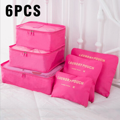 6/7 tk Suure mahutavusega reisihoiukoti komplekt Hoiukorraldaja Kaasaskantavad pagasiriided pakkimiskohvrid kingakott Kohver