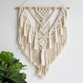 Makrame austi pakabinami pakabinami „Boho“ namai Prašmatnus Bohemiškas geometrinis meno dekoras Gražus butas bendrabučio kambario dekoravimas gobelenas