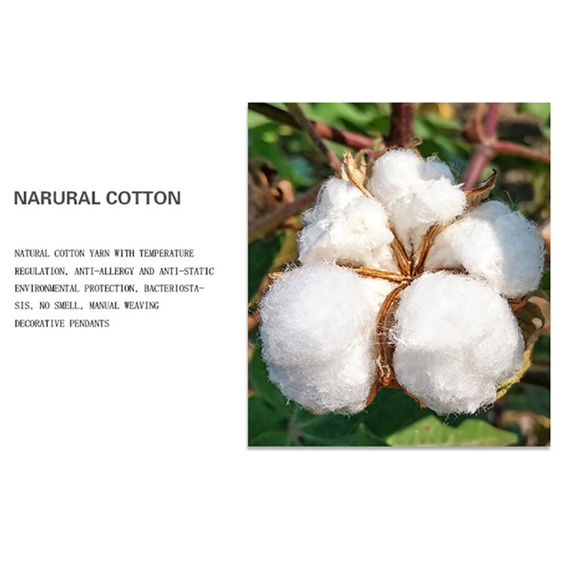 Bohemian Angel kootud makraamvaip Puuvill Käsitsi kootud seinaripp Kodusisustus Kontori sisustus Laste ja lastetoa sisustus