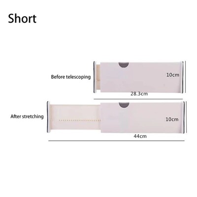 Sertare de depozitare reglabile Separator de sertar retractabil din plastic Suport despărțitor de uz casnic clapetă Organizator de bucătărie