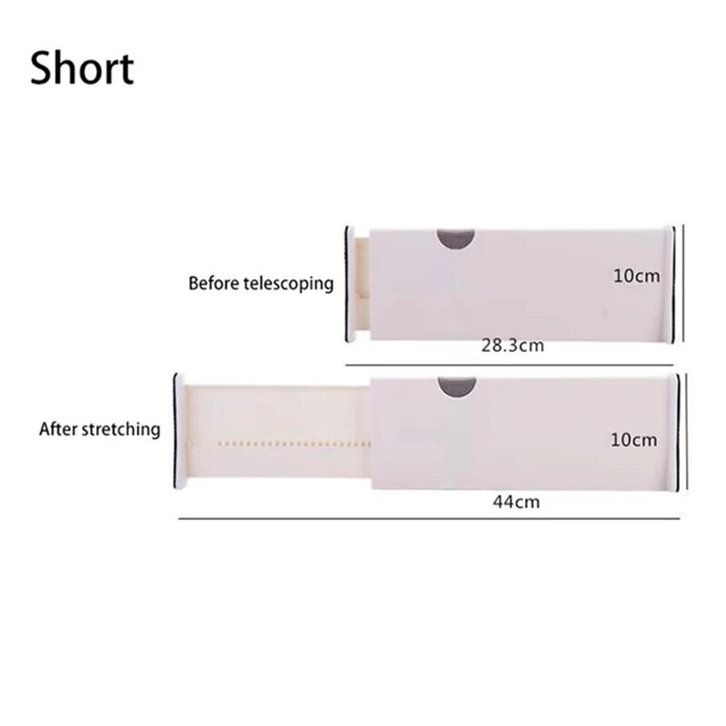 Sertare de depozitare reglabile Separator de sertar retractabil din plastic Suport despărțitor de uz casnic clapetă Organizator de bucătărie